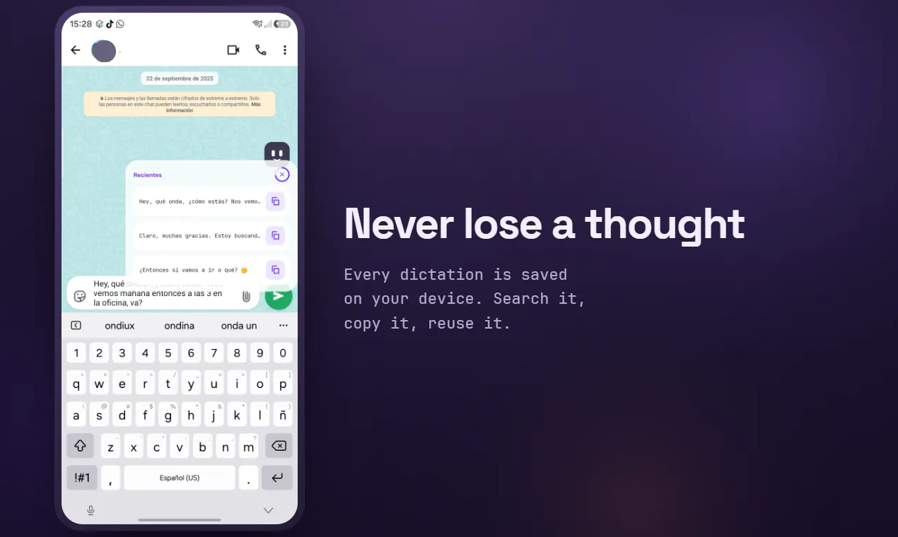 Voxly - Real IA Dictation gallery image