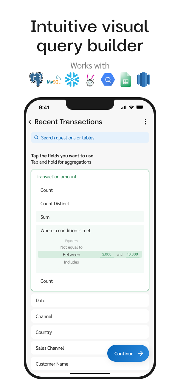 Zing - Query and visualize your data using OpenAI from your phone media 3