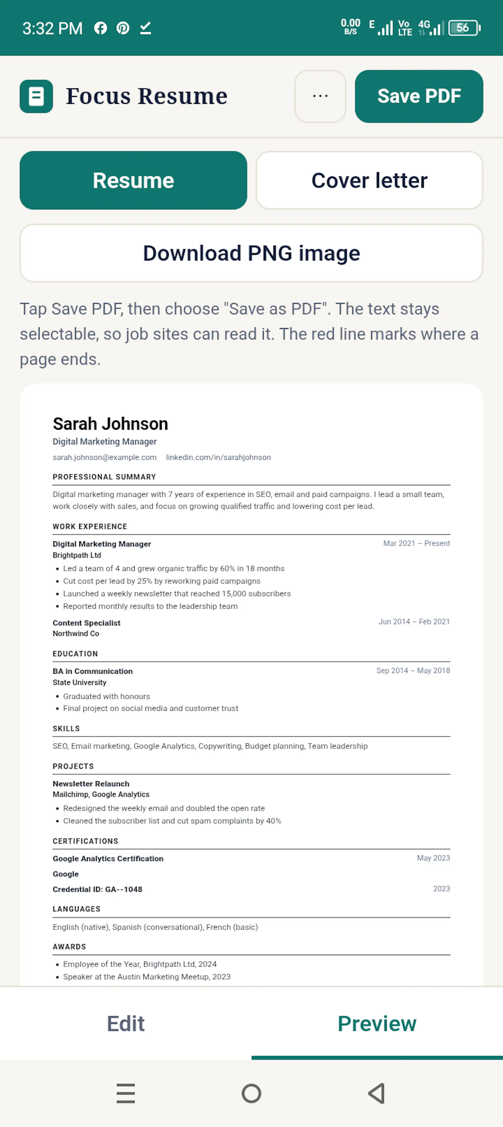 ATS Resume Builder - Global Tools Box screenshot 4