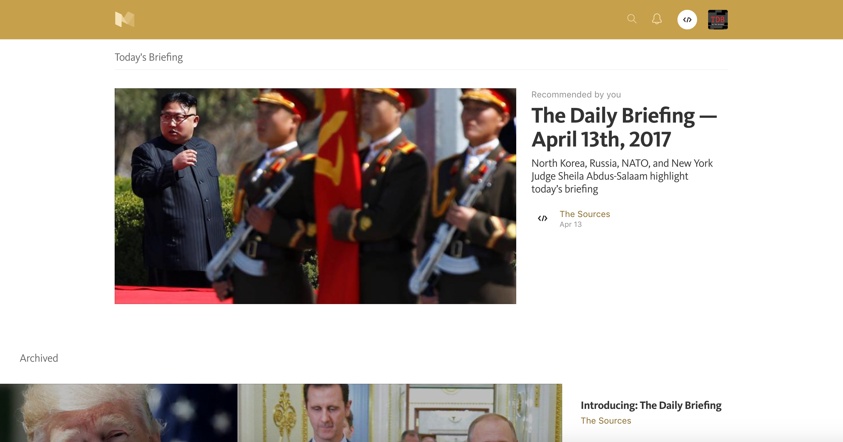 The Daily Briefing gallery image