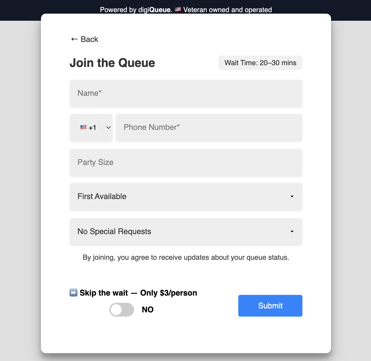 digiQueue - Screenshot 3 showing product features and functionality