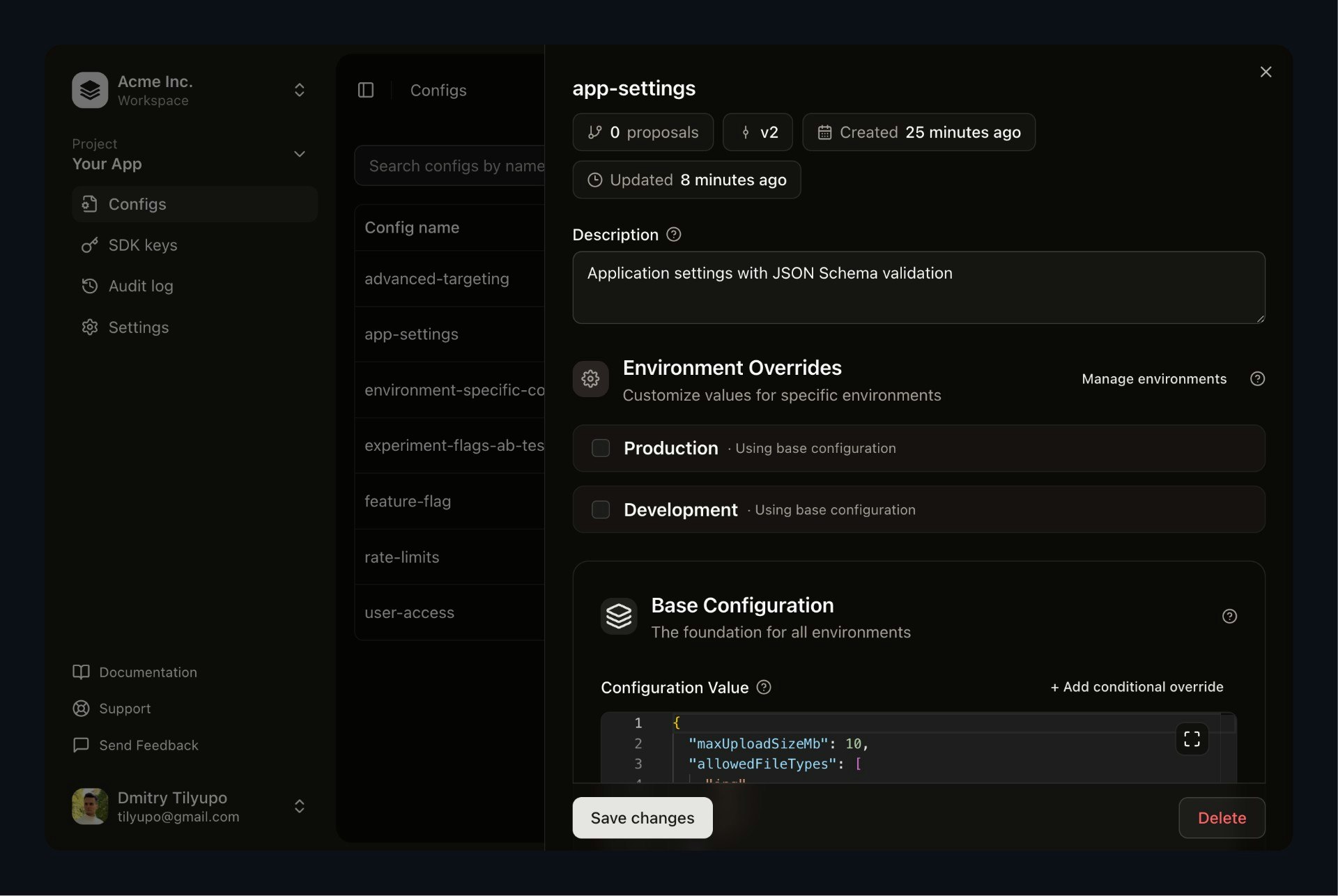 Replane - Screenshot 2 showing product features and functionality
