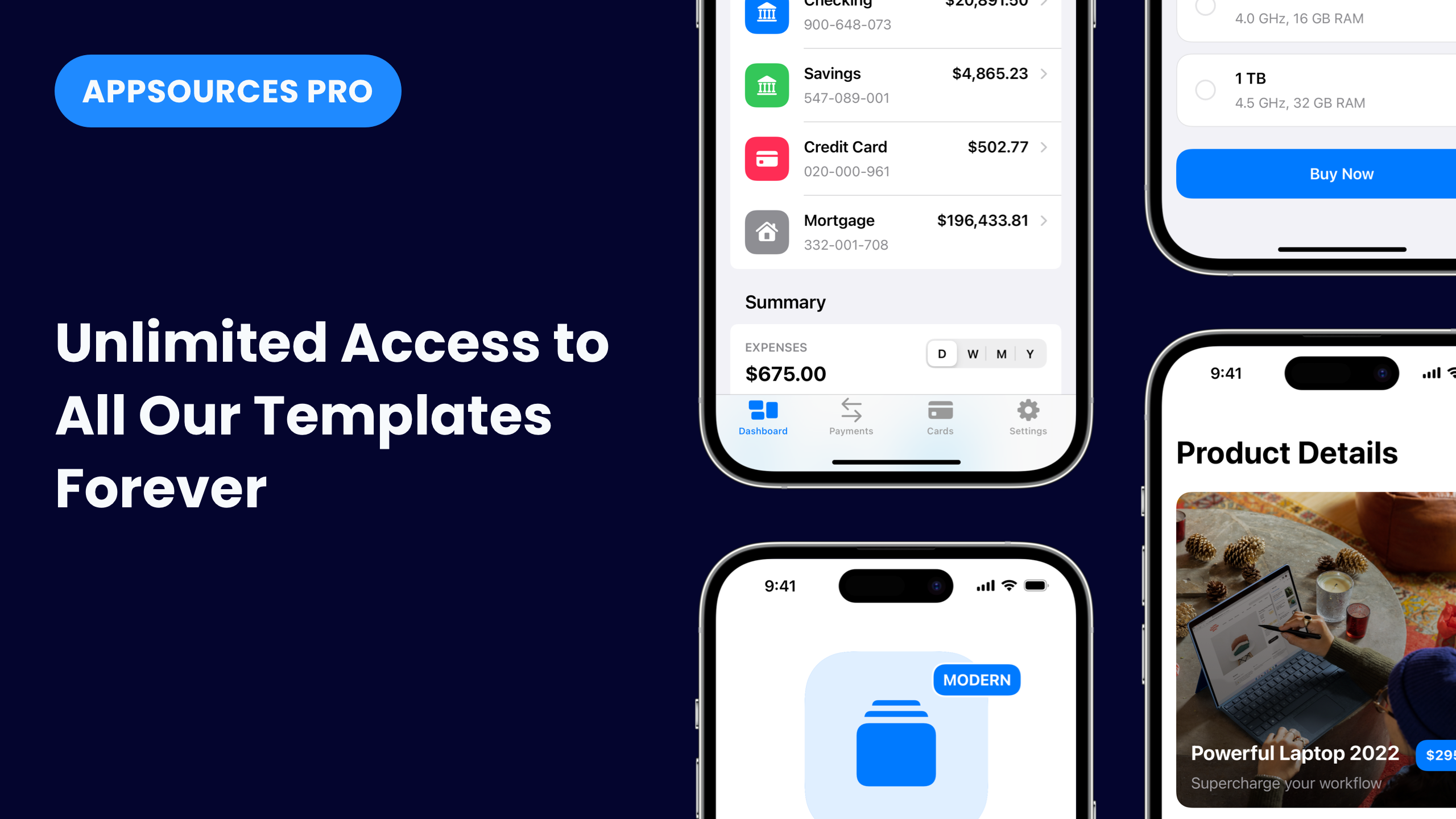 وسائط AppSources Pro Bundle - قوالب التطبيق المشفرة بالكامل لنظام التشغيل iOS 1