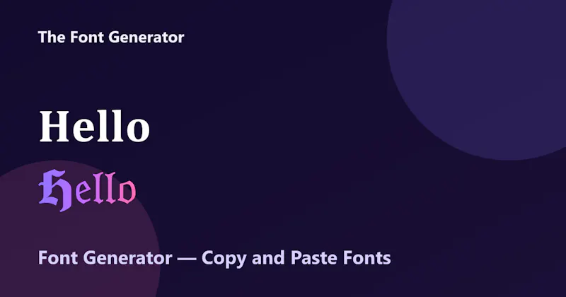 The Font Generator screenshot 2