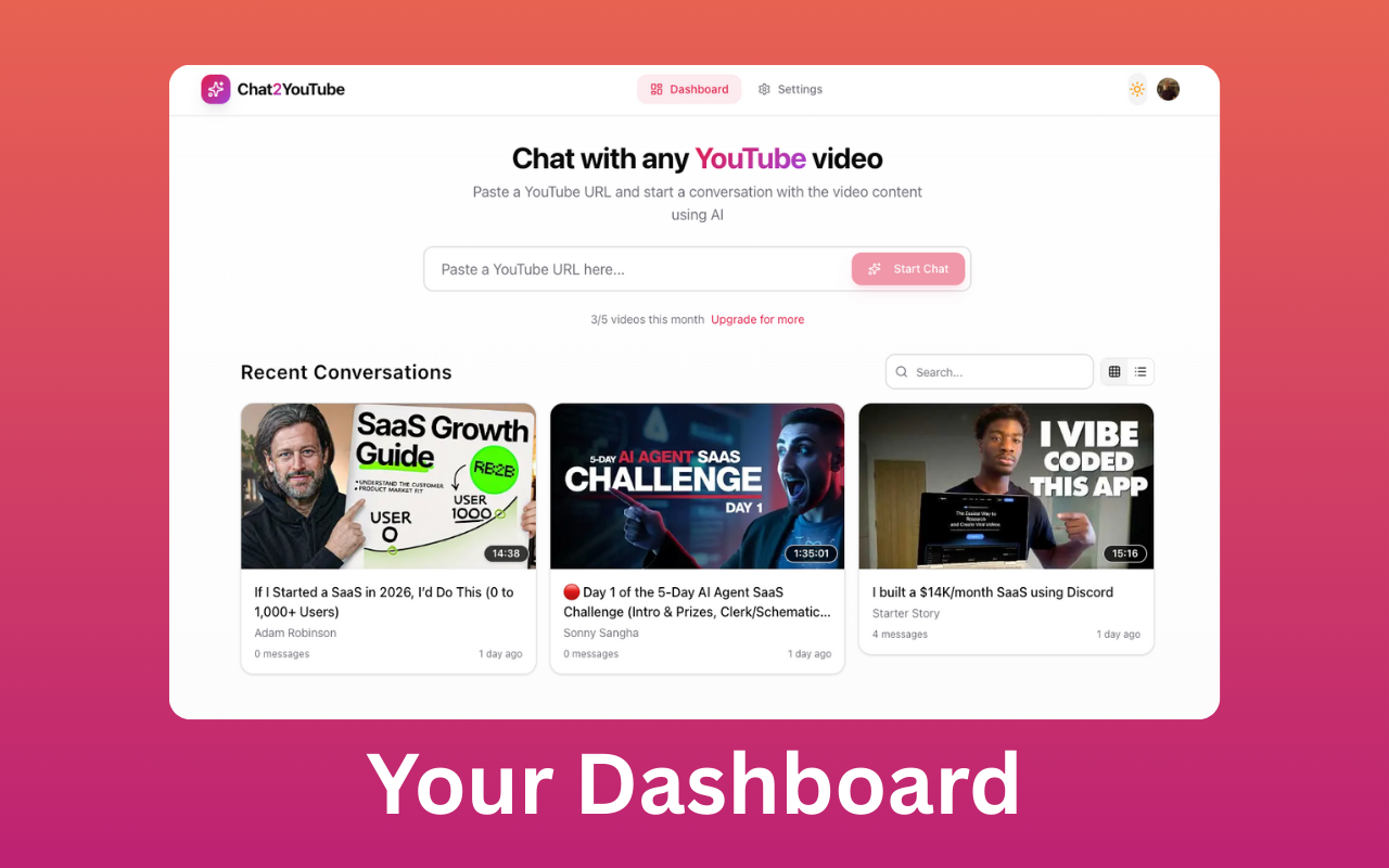 Chat2Youtube gallery image