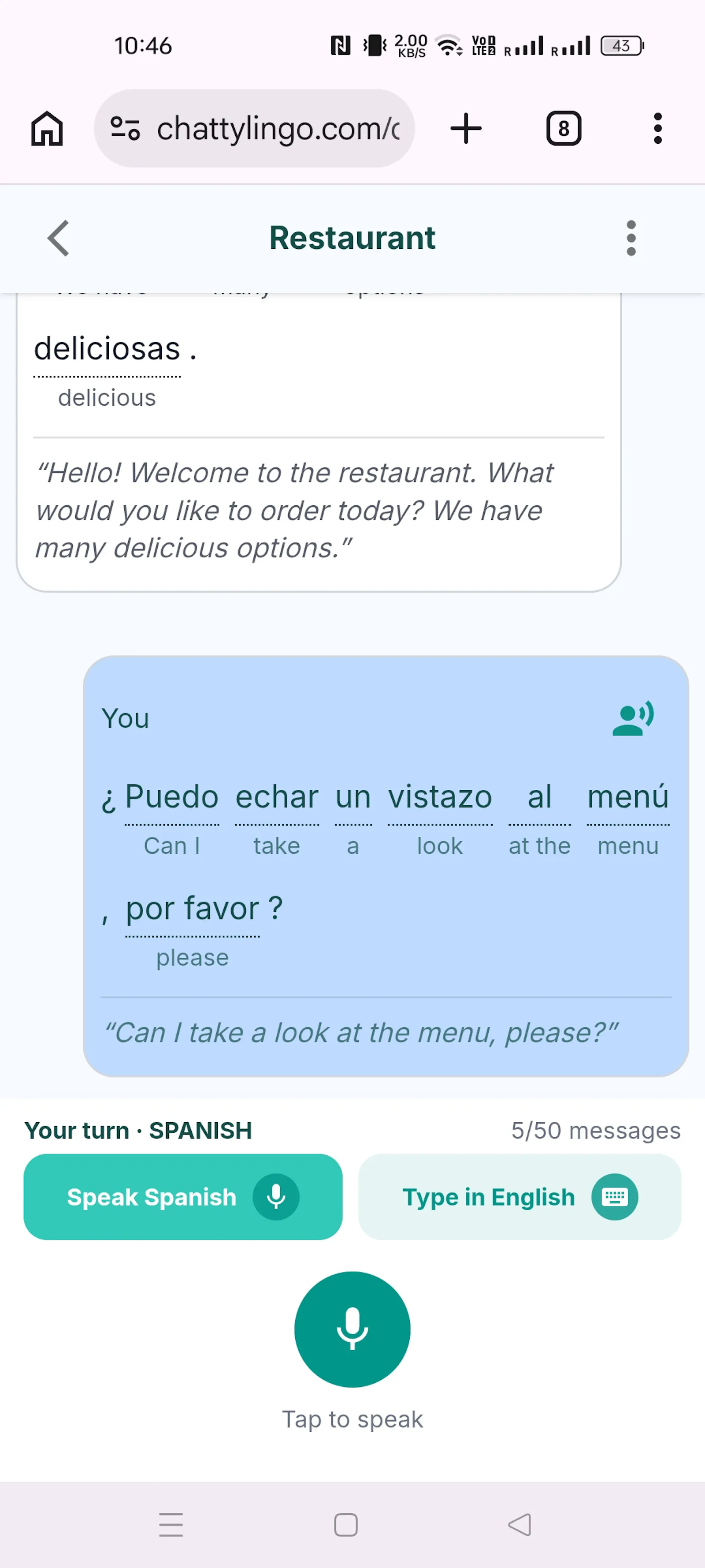 ChattyLingo — Learn Language by Speaking screenshot 9