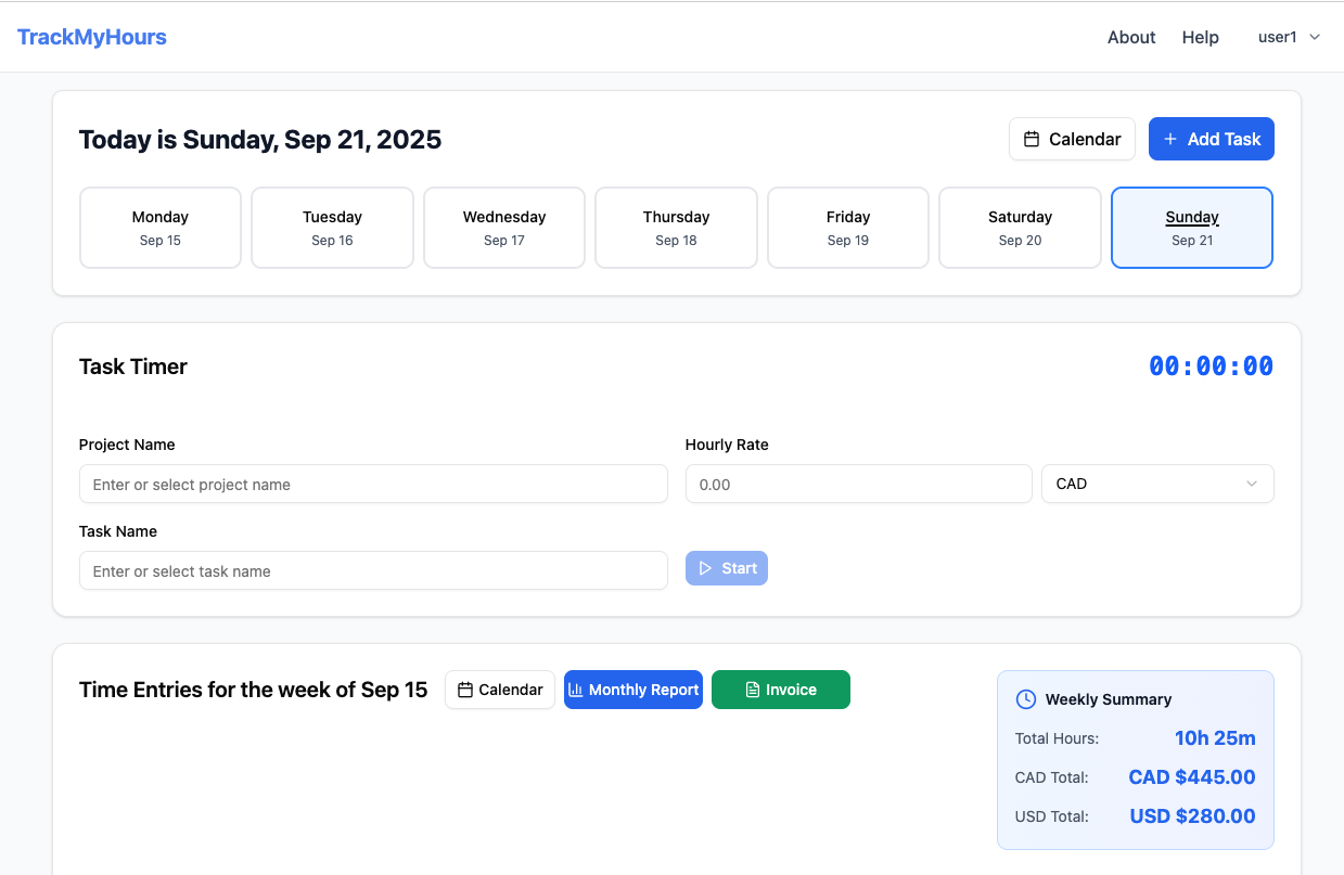 TrackMyHours - Screenshot 3 preview