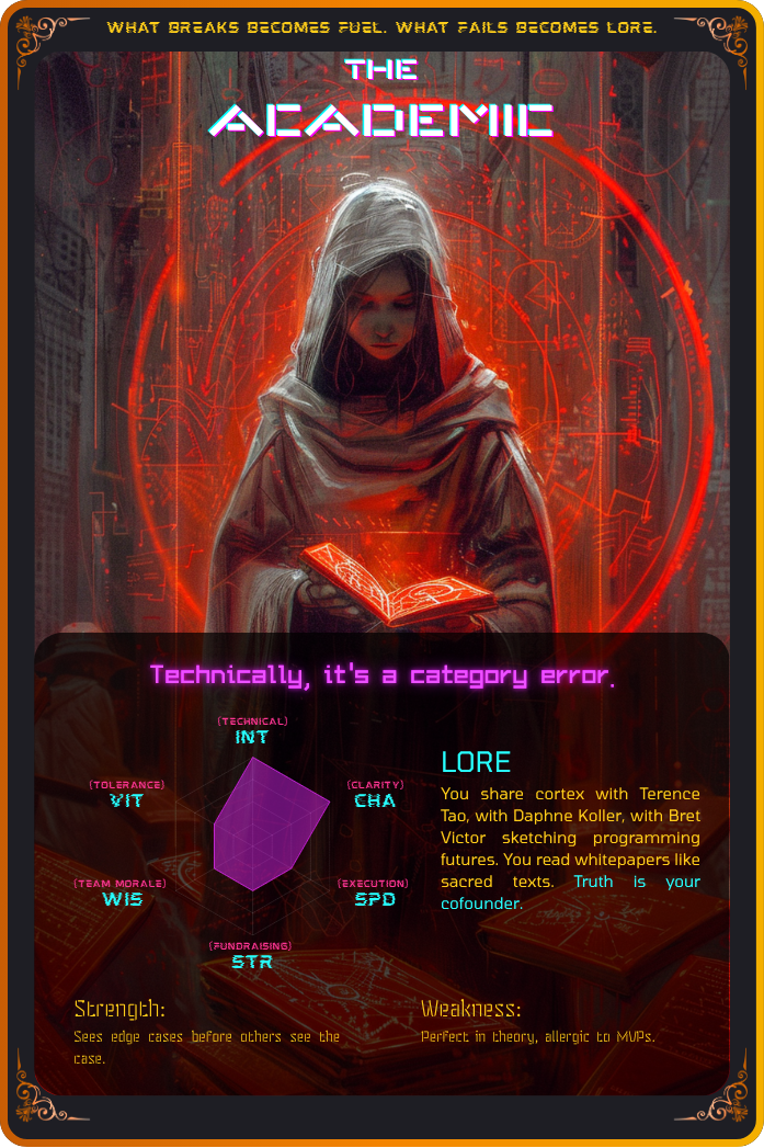 Findndd - Wie MBTI für Gründer, aber Cyberpunk und verflucht. Medien 3