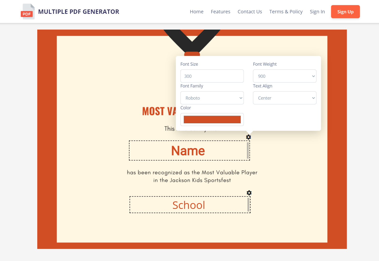 Multiple PDF Generator gallery image