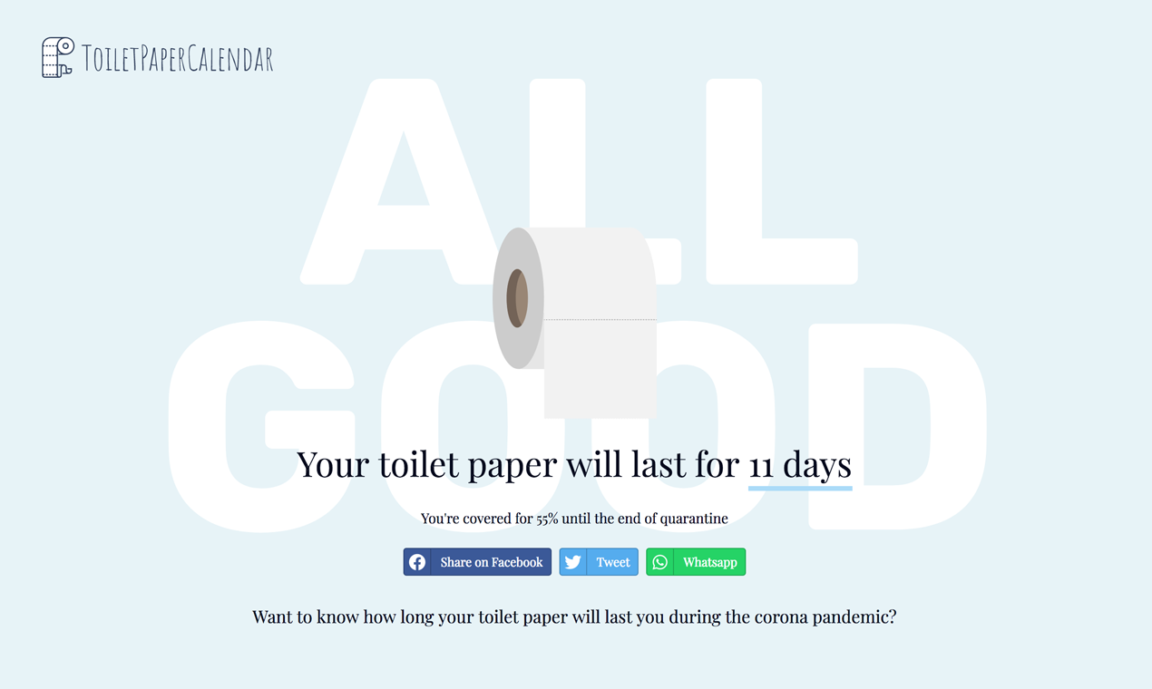 Toilet Paper Calendar gallery image