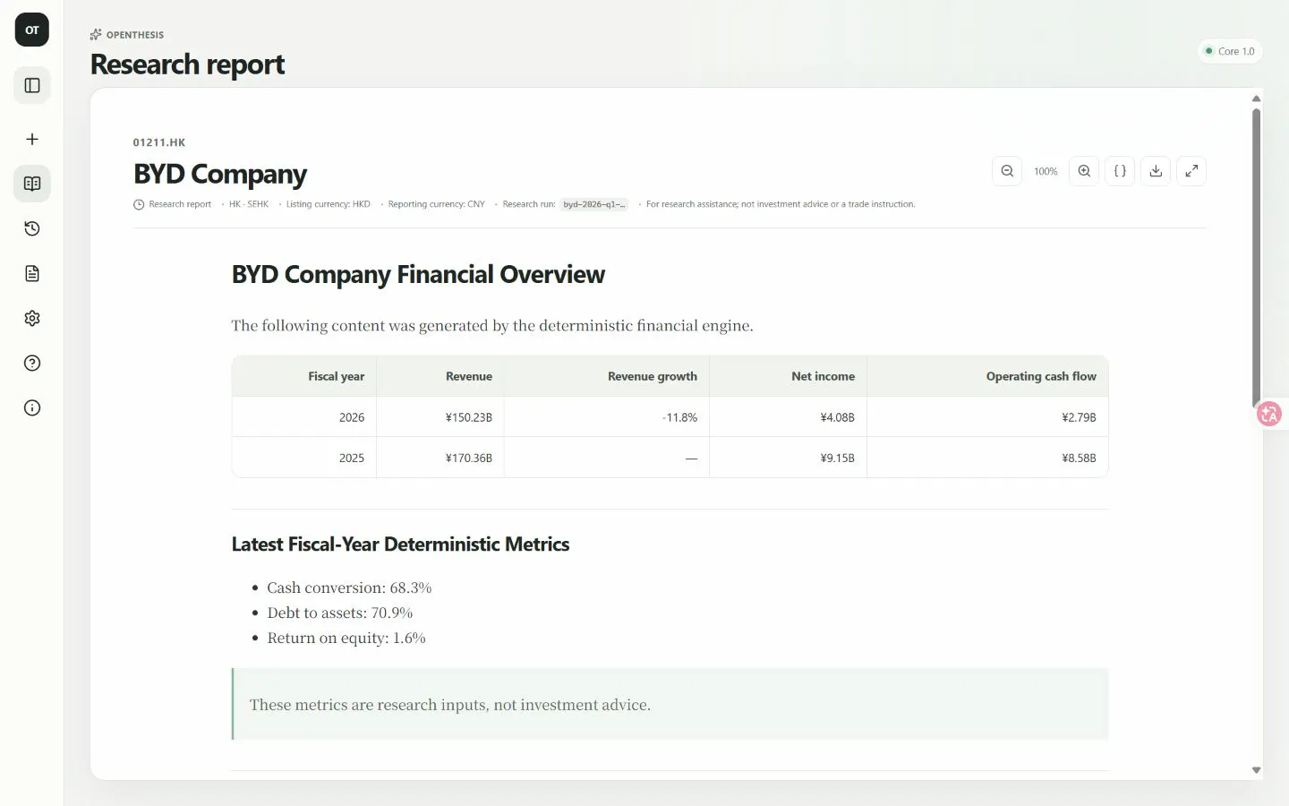 OpenThesis — AI Company Research gallery image