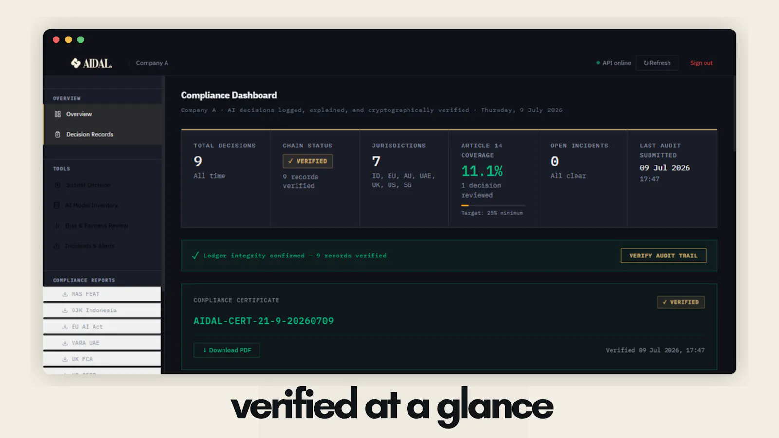 AIDAL screenshot 2