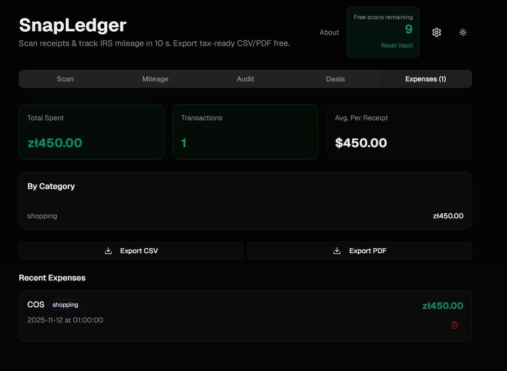 SnapLedger gallery image