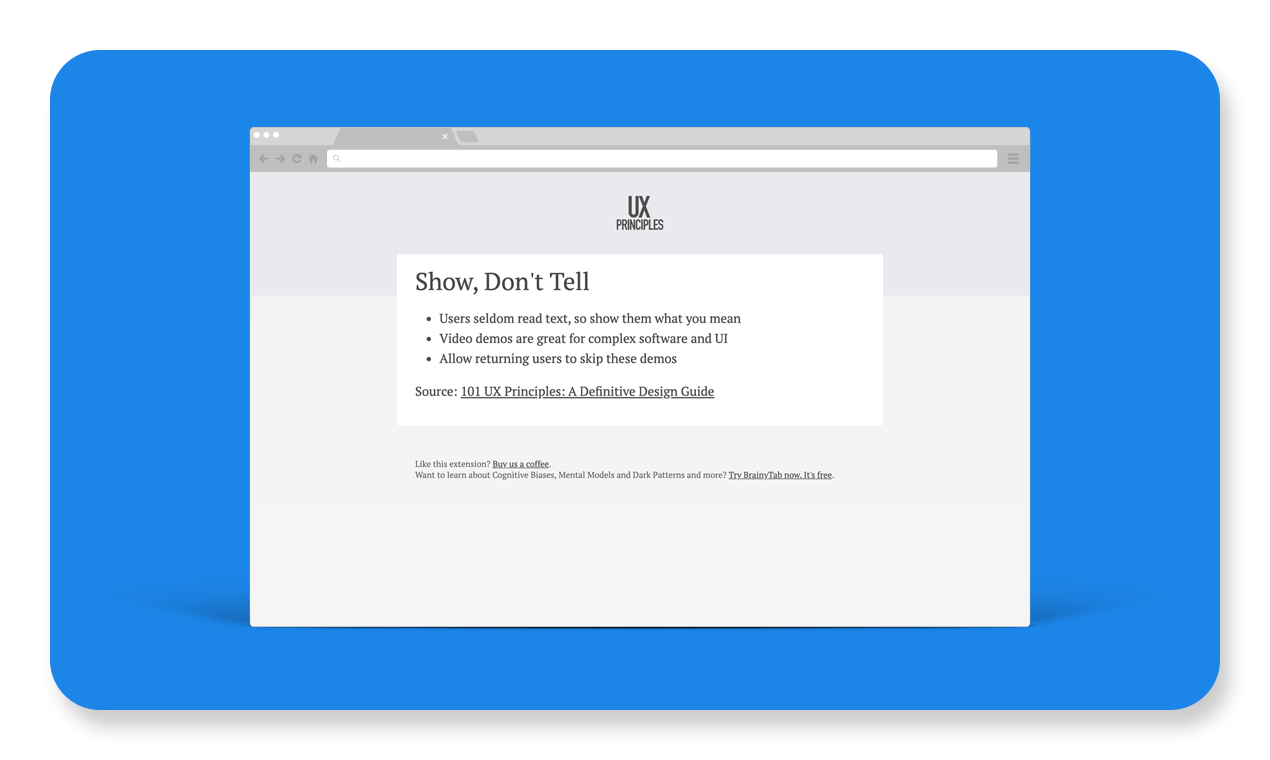 UX Principles Chrome Extension gallery image
