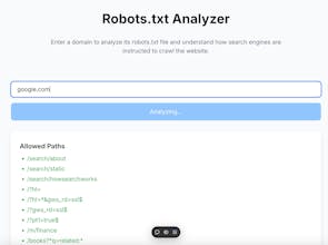 Robots.txt Analyzer gallery image