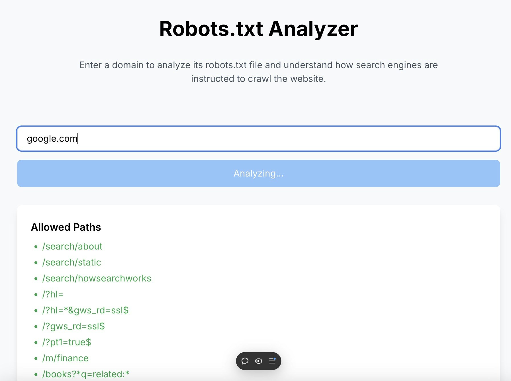 Robots.txt Analyzer Medien 3