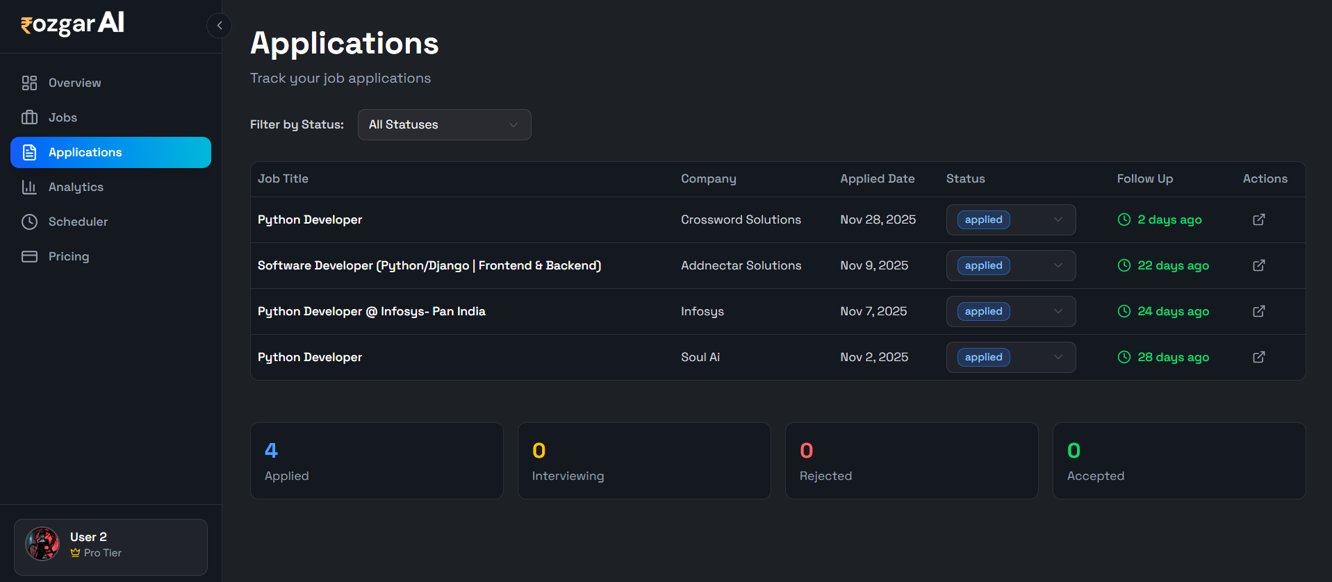 Rozgar AI - Screenshot 5 showing product features and functionality