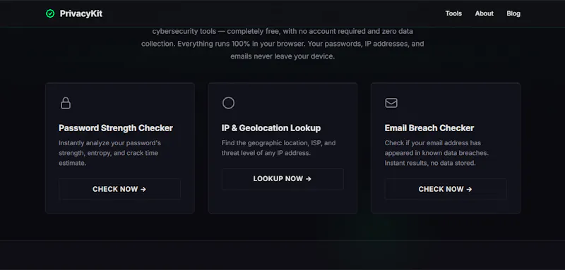 PrivacyKit screenshot 2