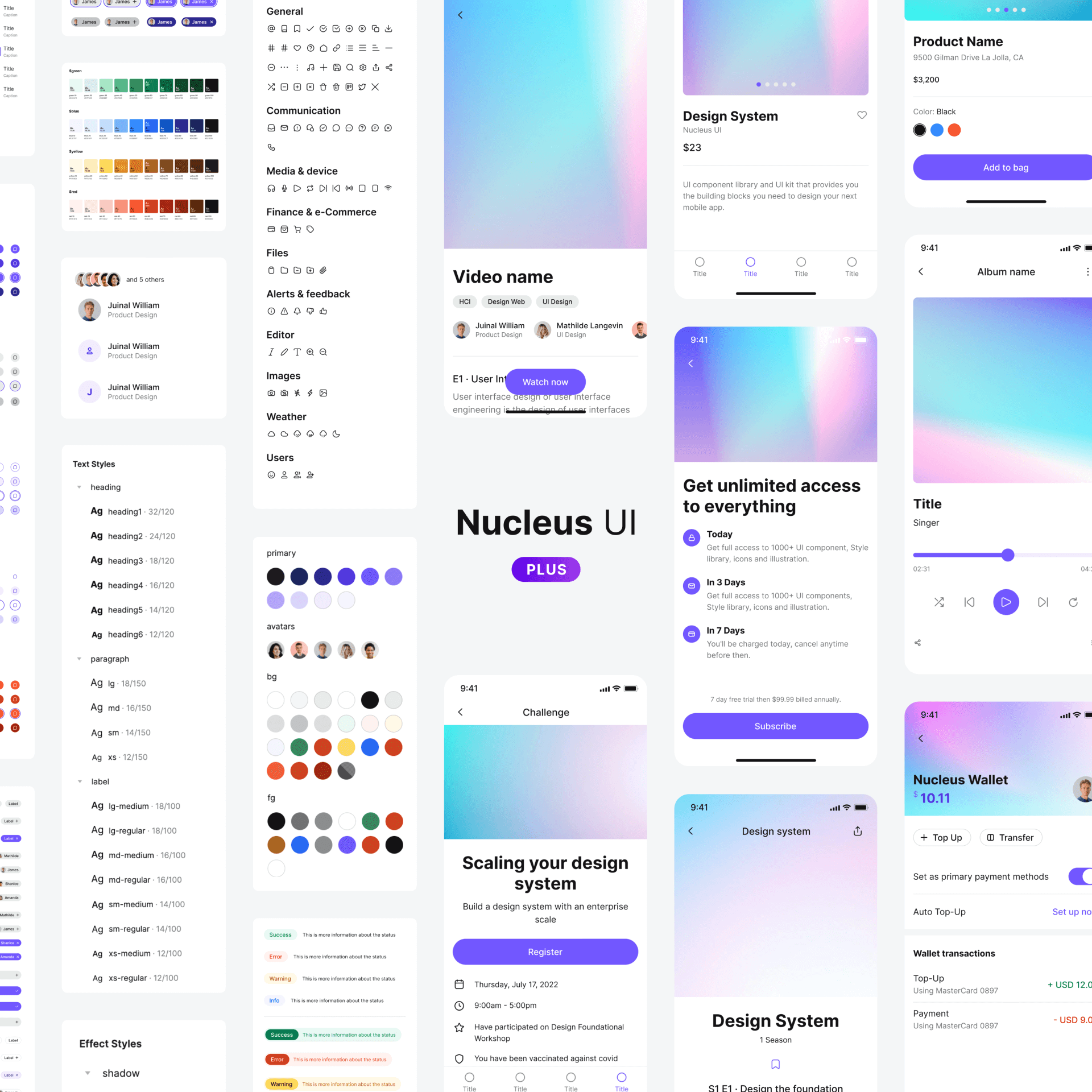 Nucleus UI  - 无花果套件和设计系统