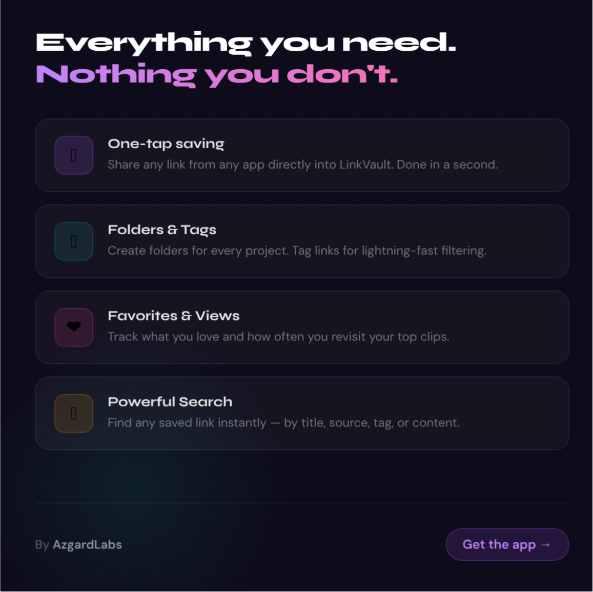 LinkVault – Link Saver App gallery image