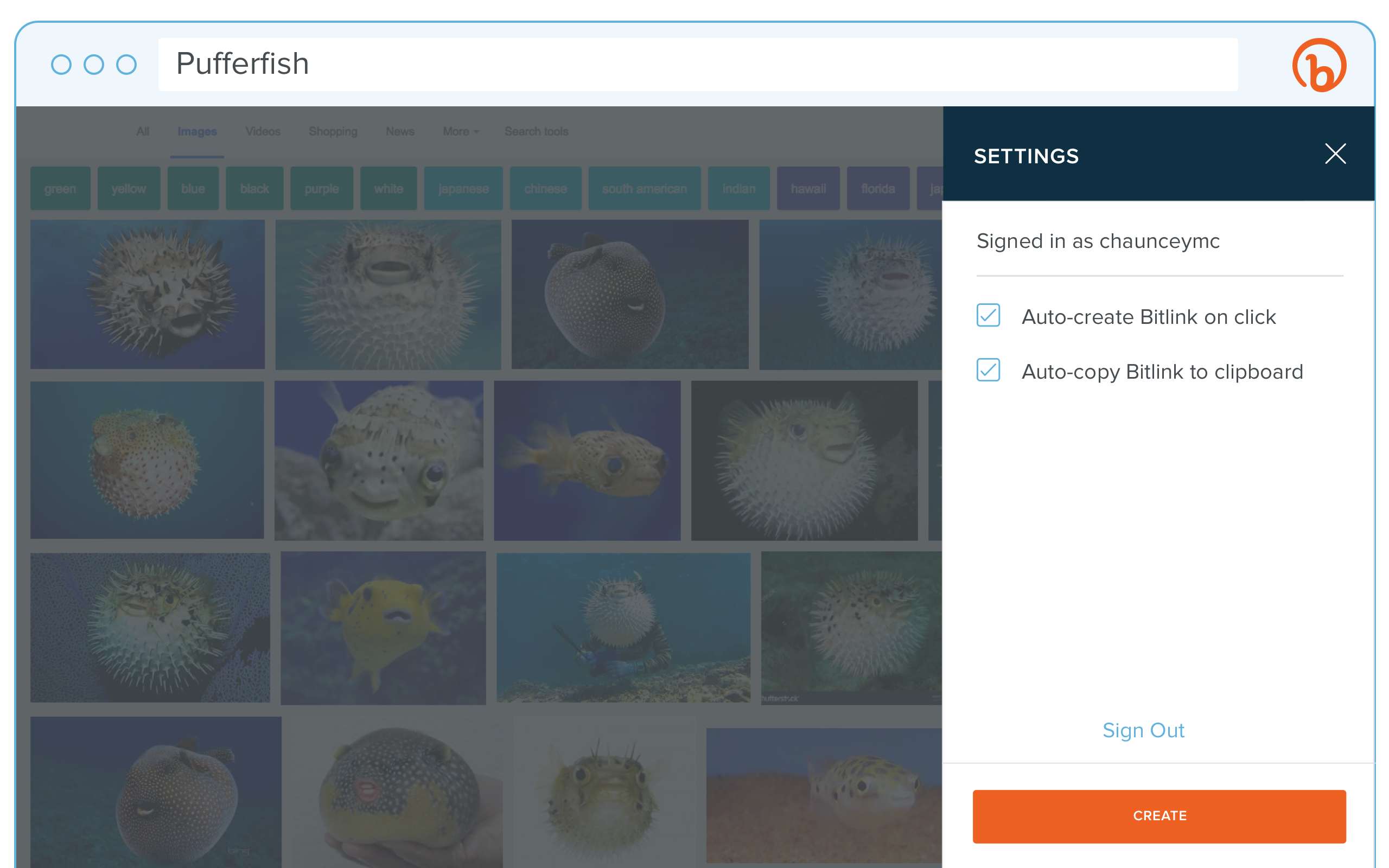 New Bitly Chrome Extension gallery image