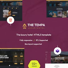 Tempa - The Luxury Hotel HTML5 Template gallery image