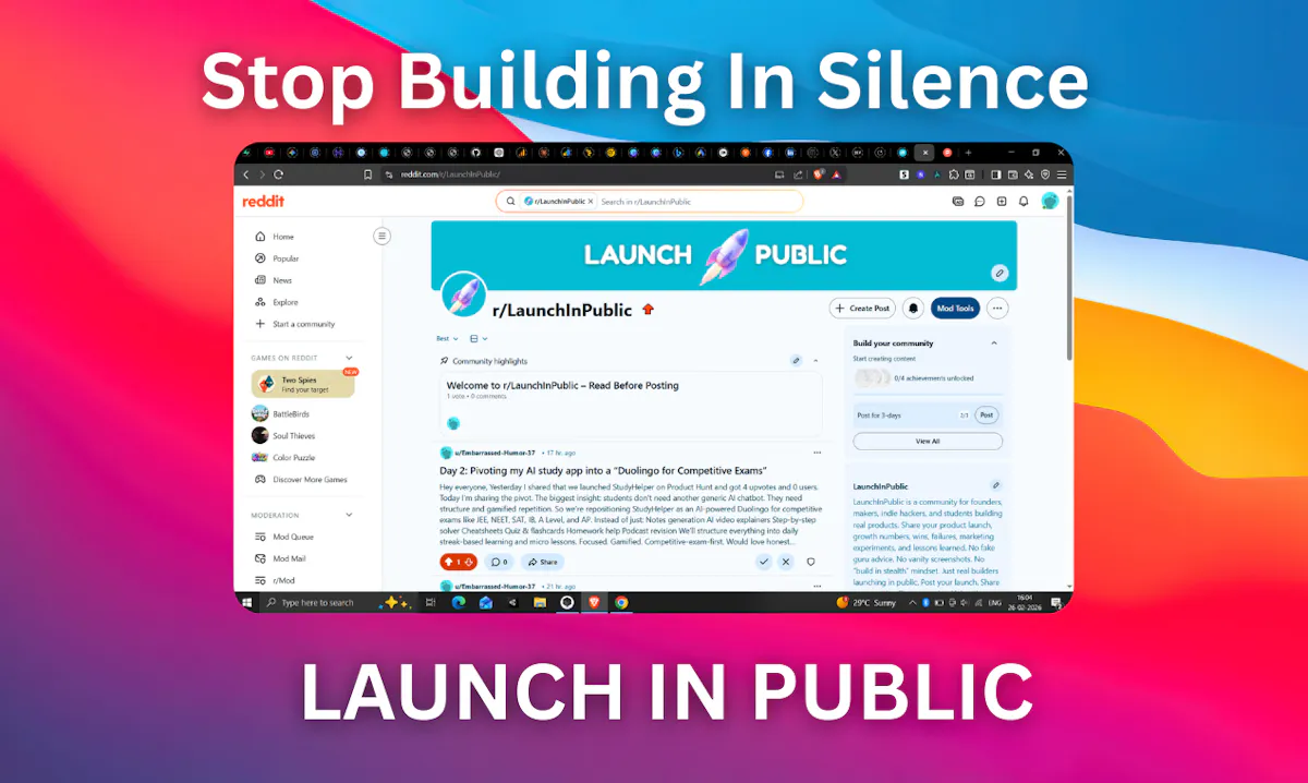 Launch In Public