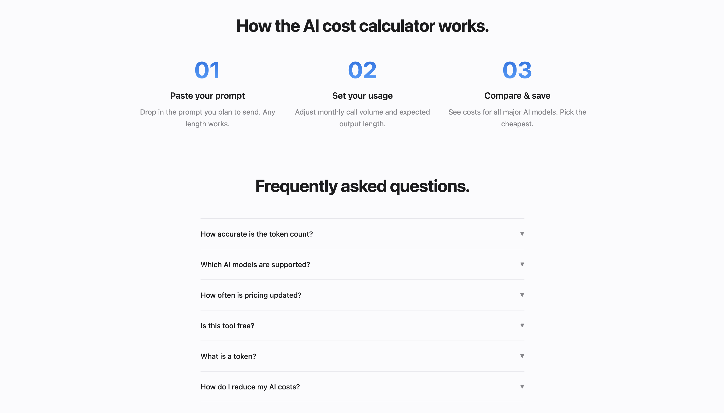 AI Prompt Cost Calculator gallery image
