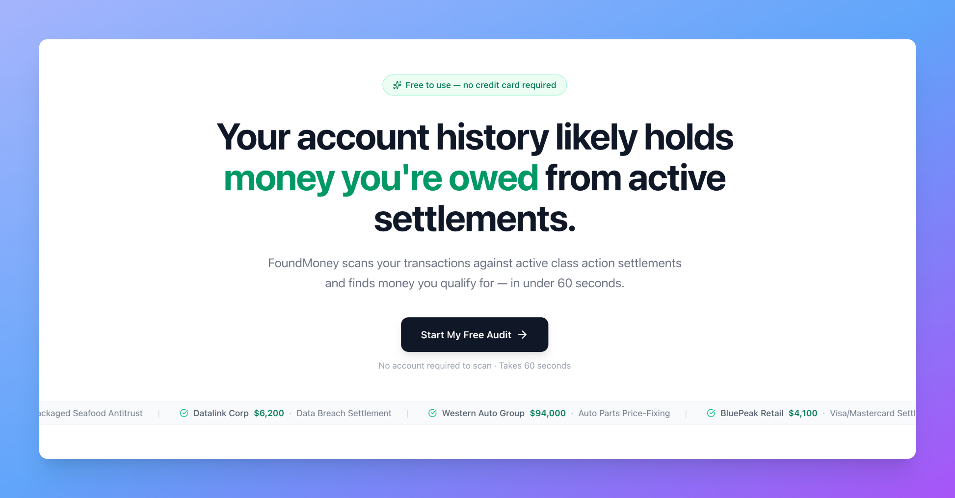 FoundMoney — Find Money You're Owed gallery image