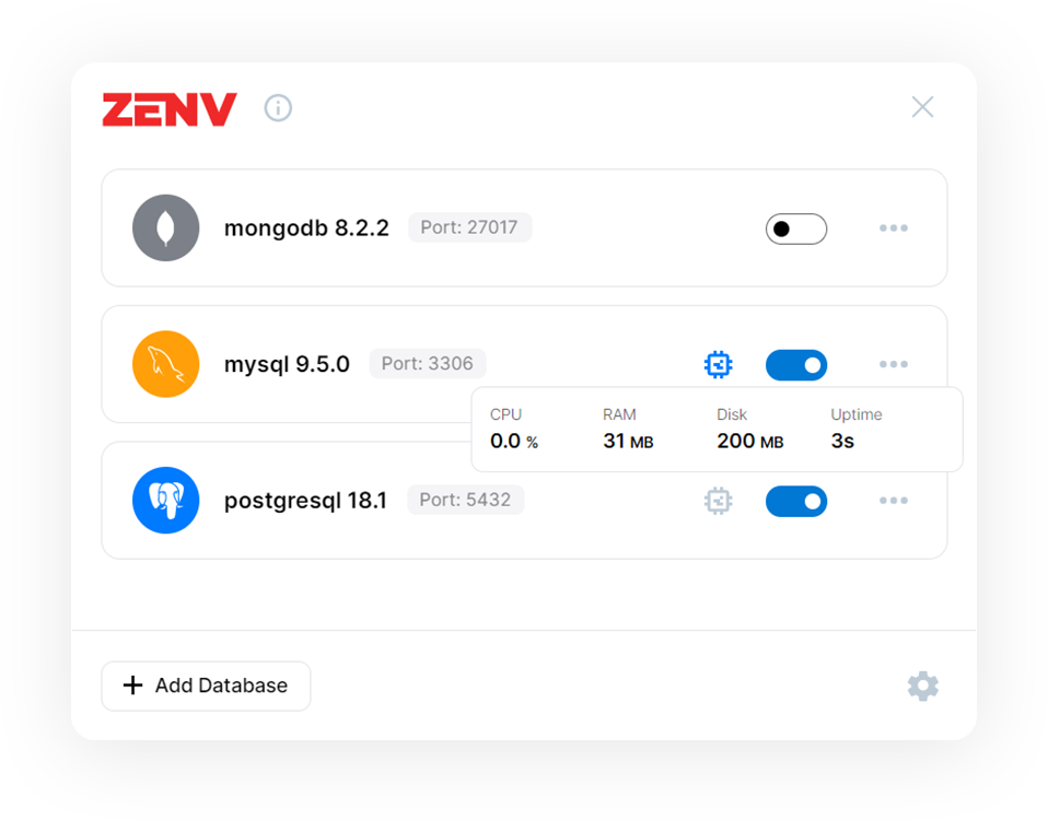 ZenvDB - Screenshot 3 showing product features and functionality