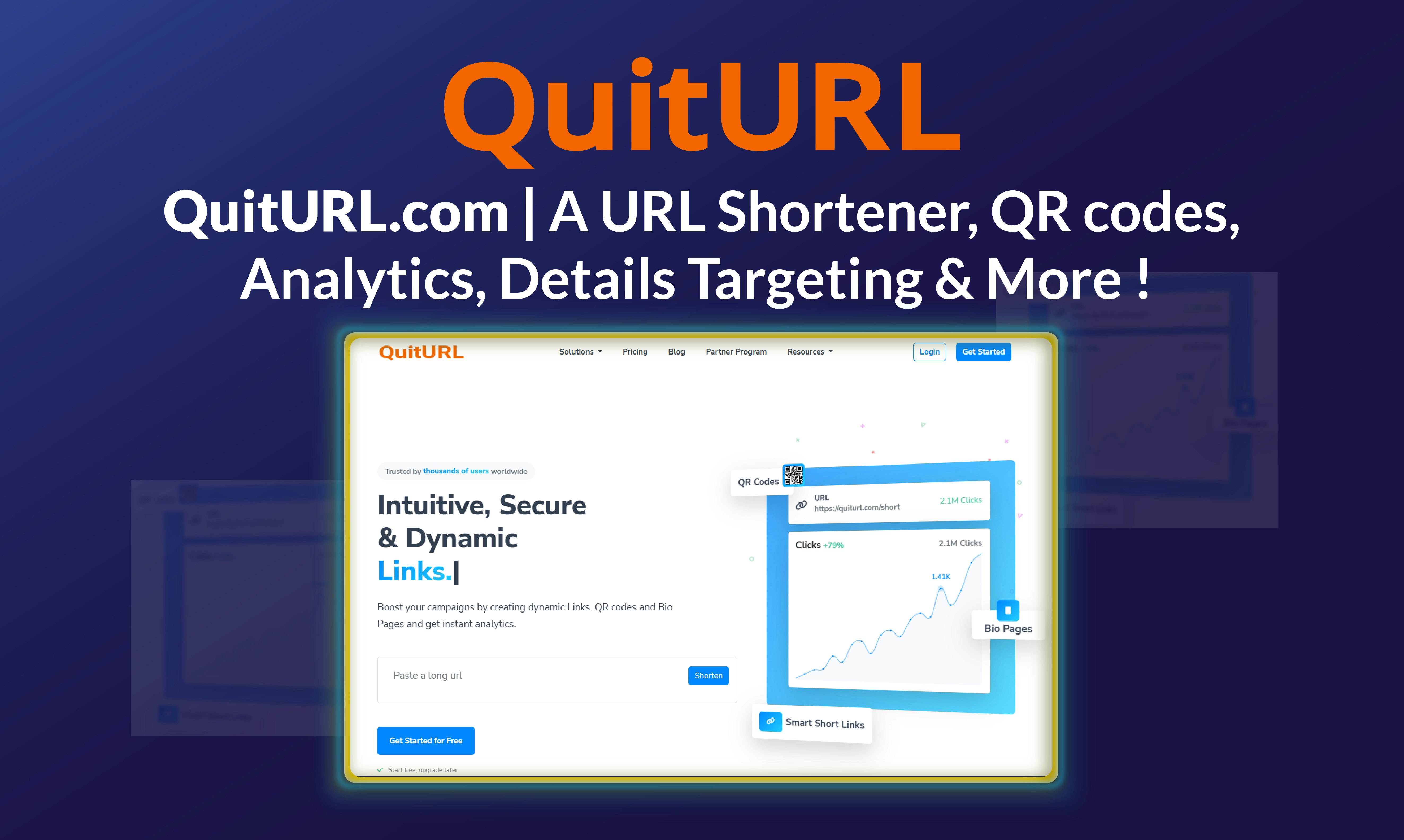 Media Quiturl v1 - Pemendekan URL Pintar, Penjana Kod QR, Pembuat Bio Pages 5