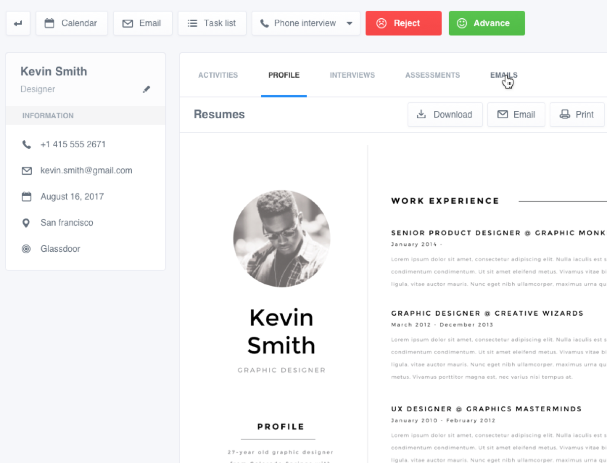 inWork.io - a recruiting software