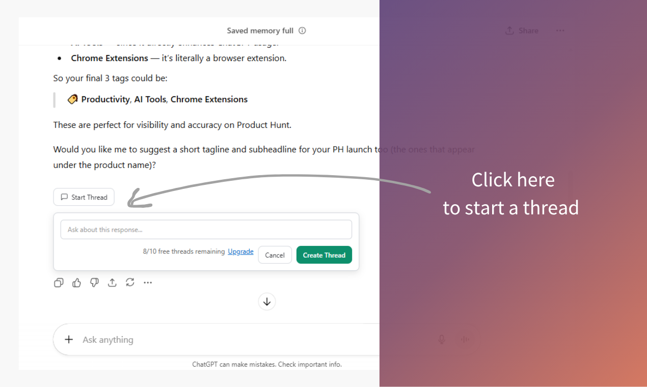 ThreadGPT - Screenshot 2 preview