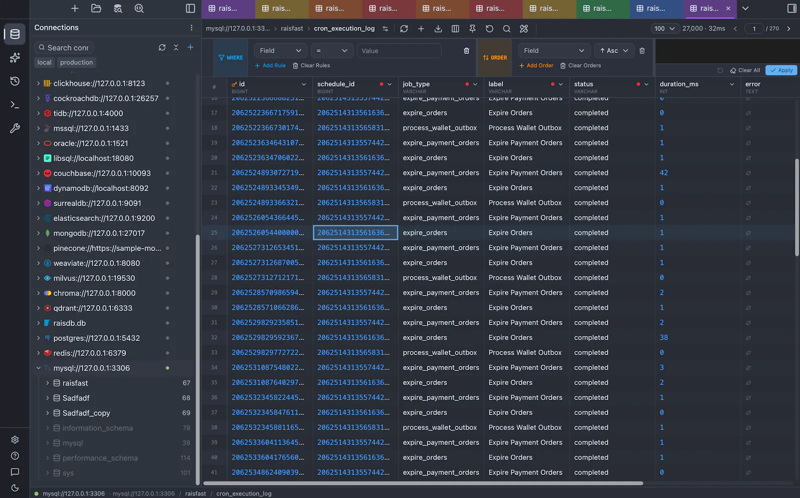 RaisDB screenshot 1