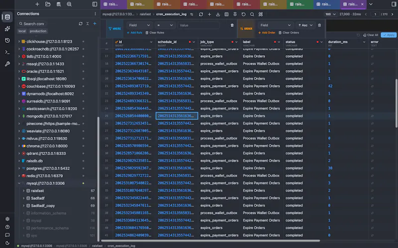 RaisDB screenshot 1