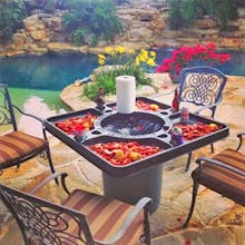 Food Table with Built in Trash gallery image