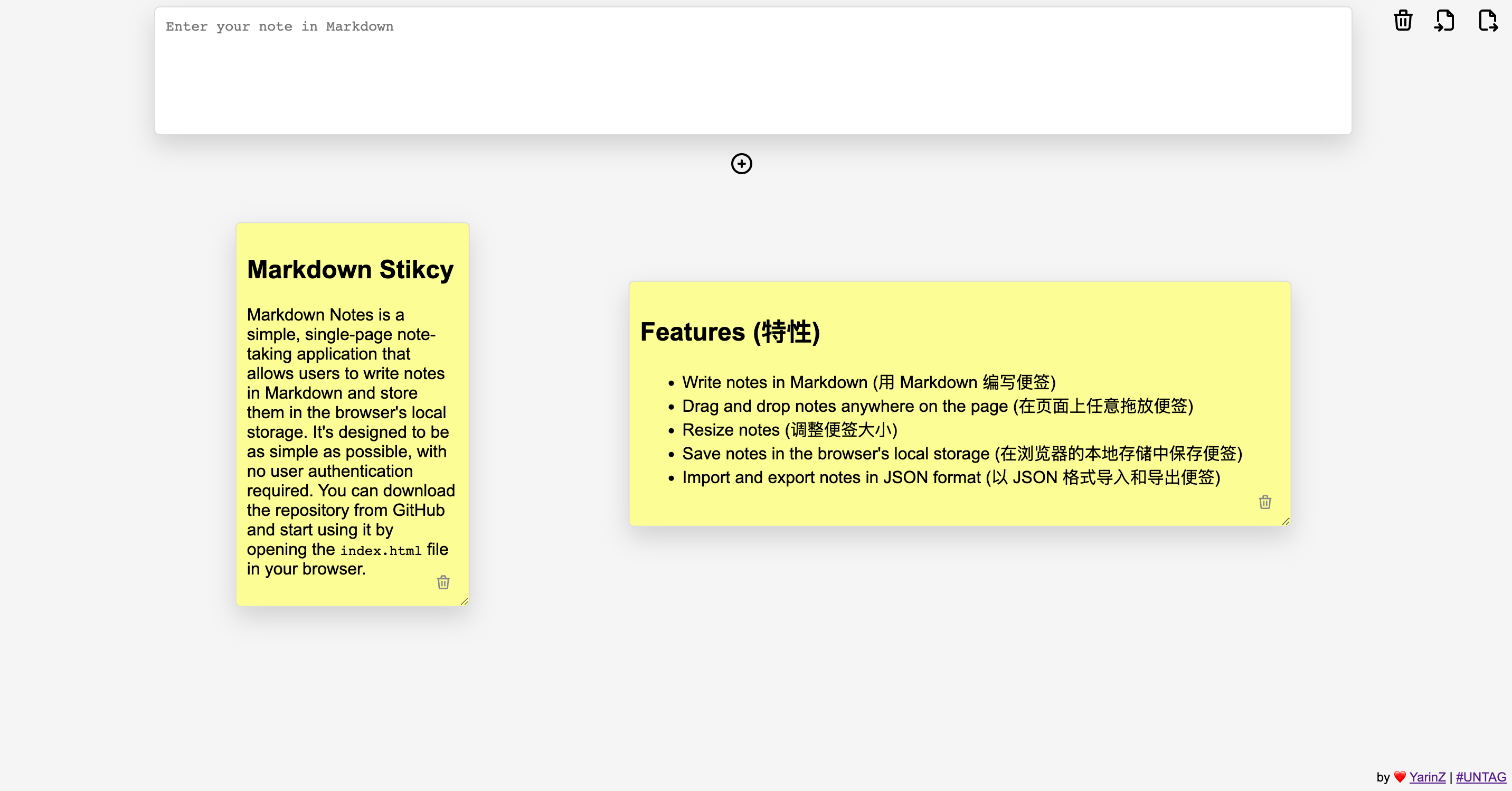 MarkdownSticky - Markdown Sticky è un'app semplice e autosufficiente media 2