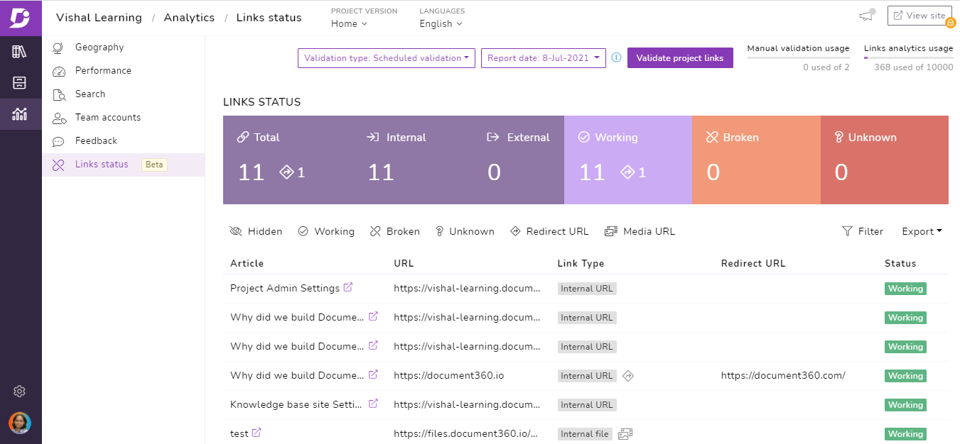Document360 gallery image