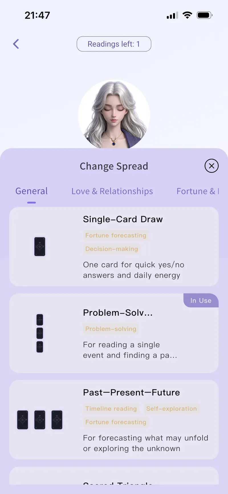 Tarot Bubble screenshot 3