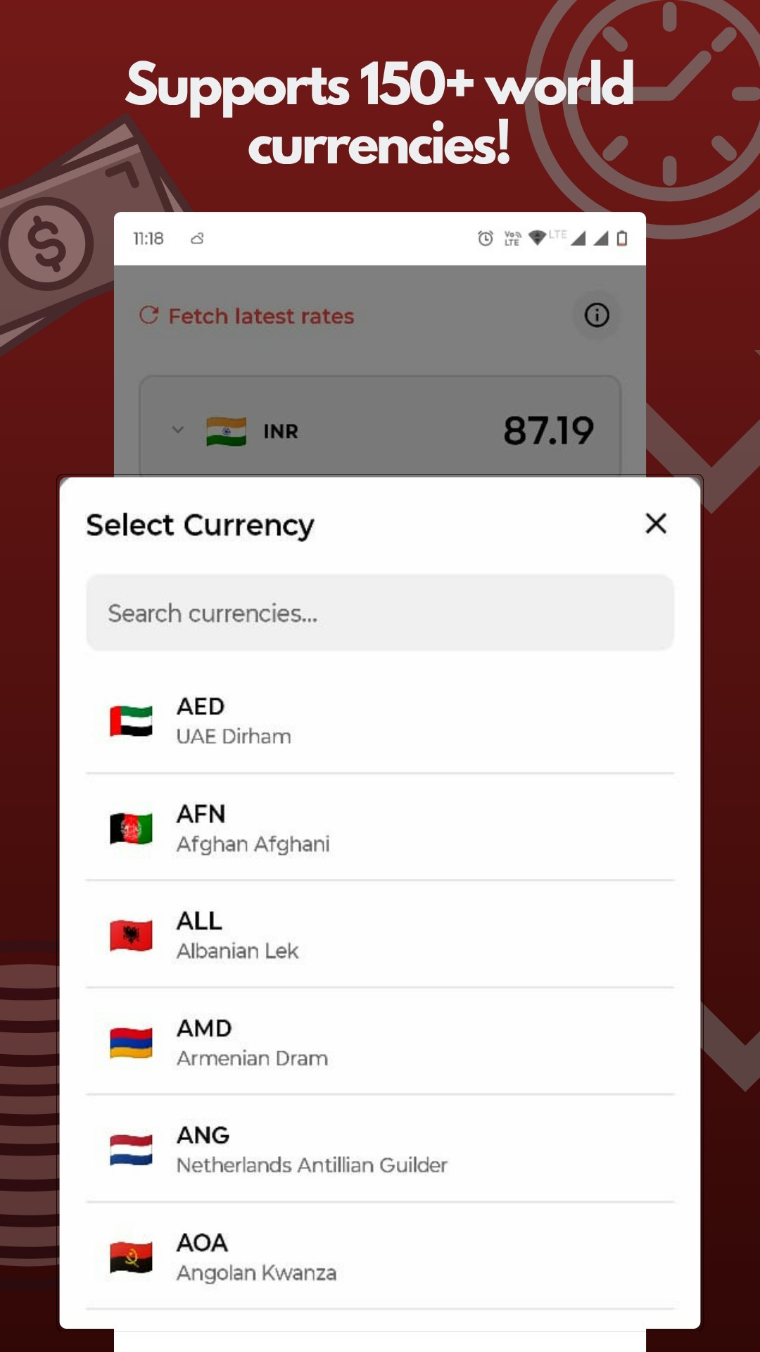 Currency Converter - Screenshot 2 showing product features and functionality