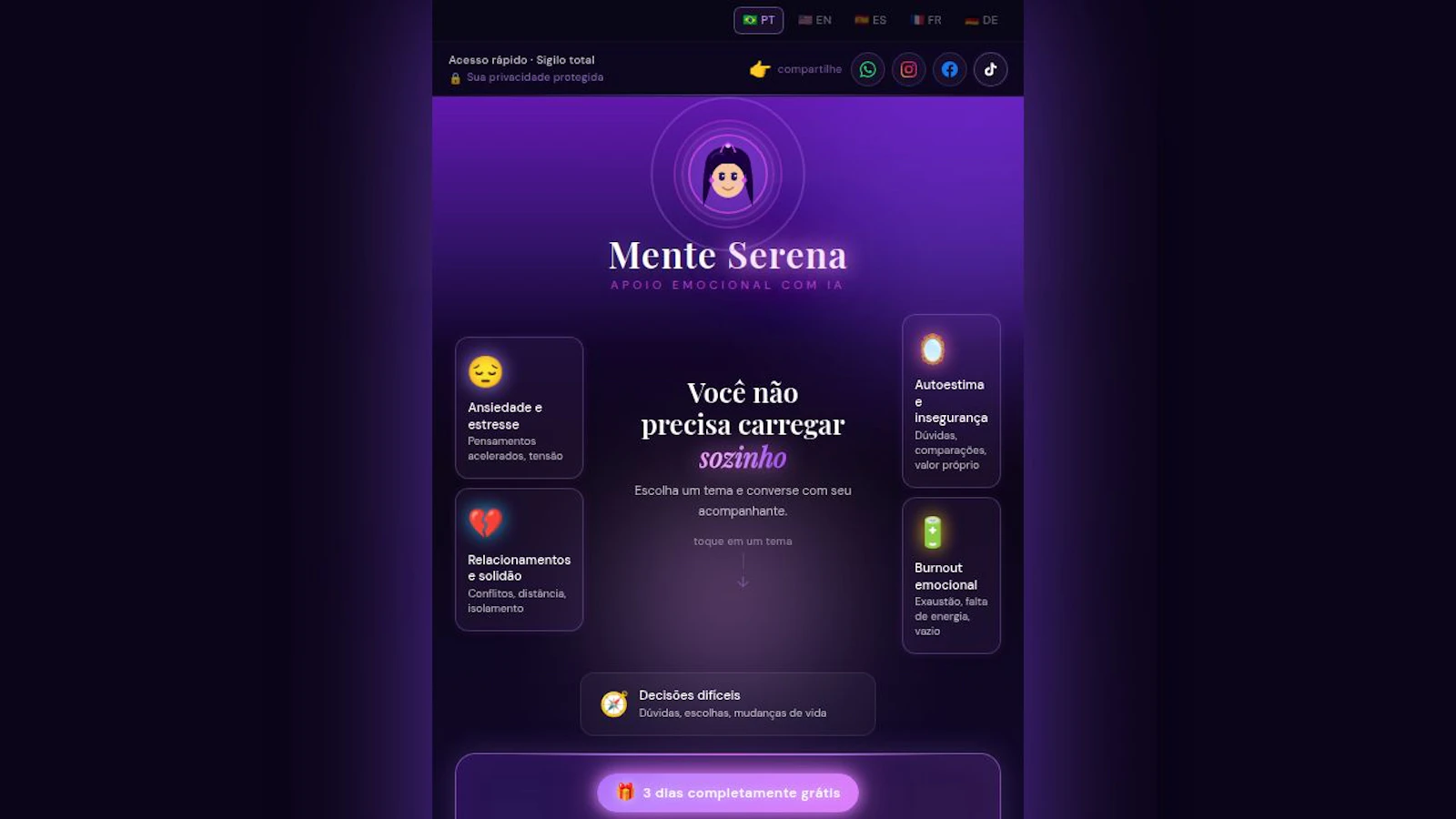 Mente Serena screenshot 1
