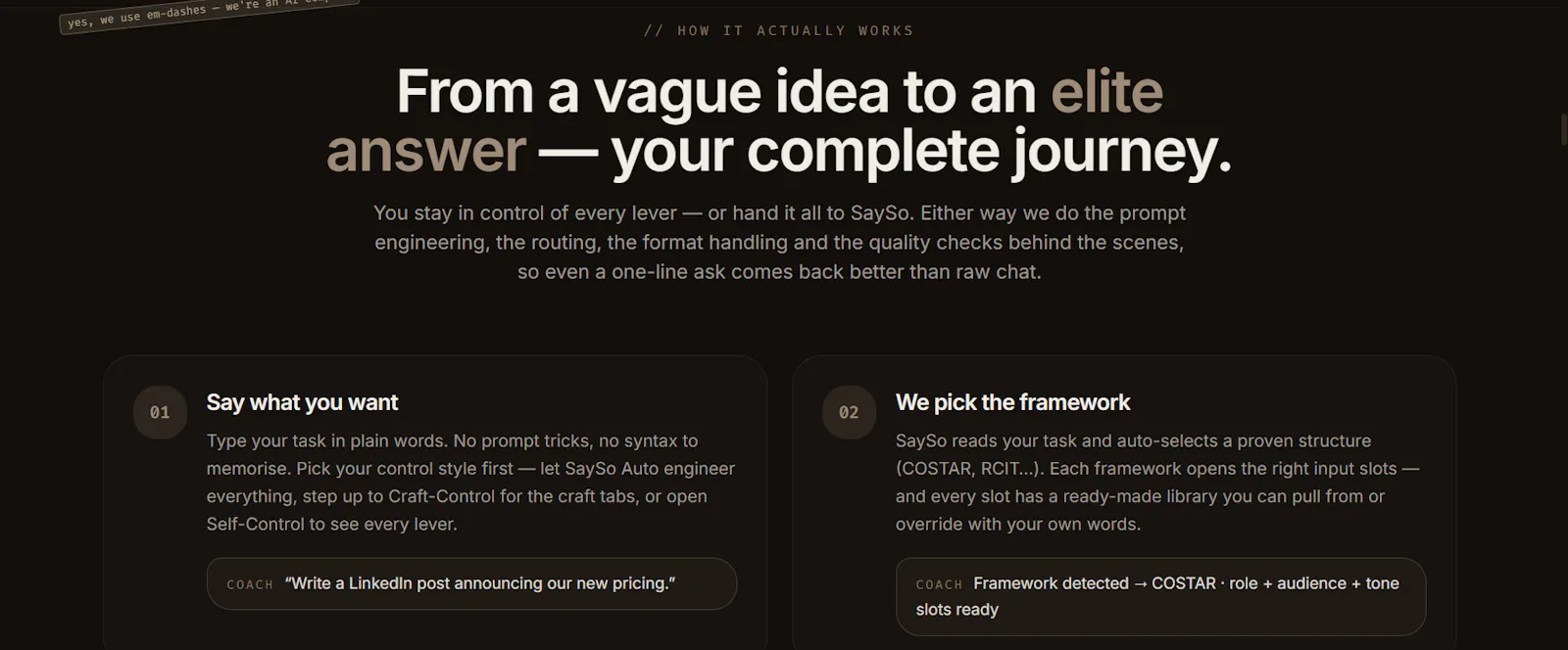 SaySo - OS screenshot 3
