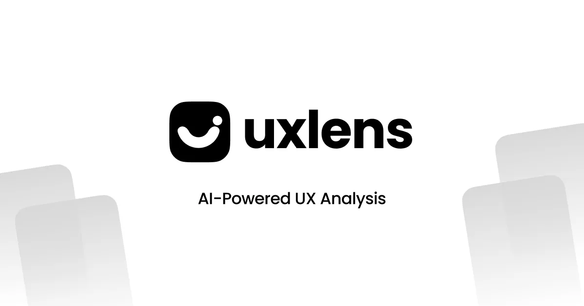 UX Lens 제품 배너