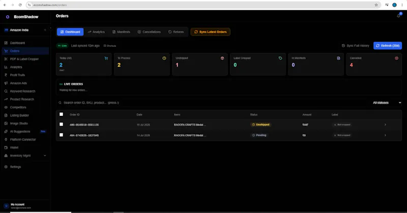 EcomShadow screenshot 3