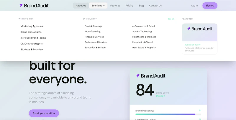 Brand Audit screenshot 3