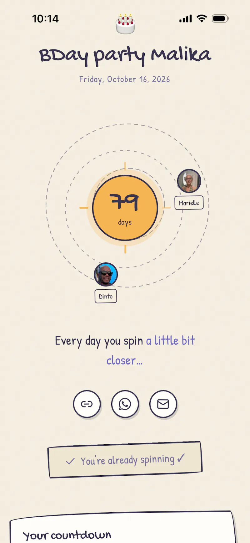 MyCountDownPage screenshot 10