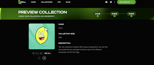 krill - nft collection generator gallery image