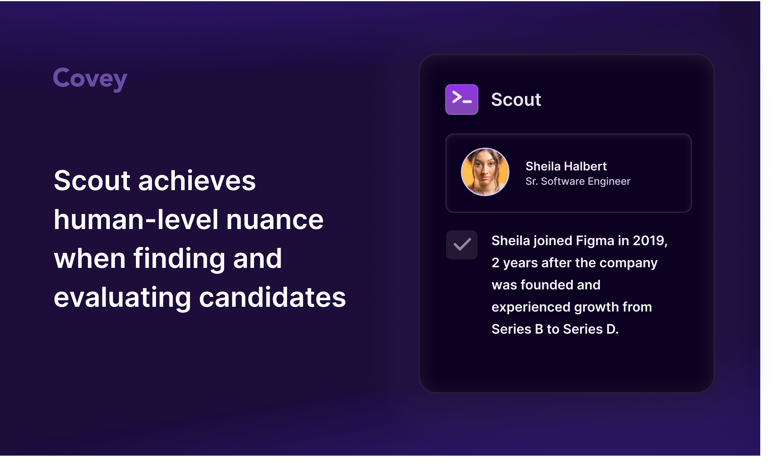 Covey Scout - Ваш AI-пилот для получения лучших кандидатов быстрее медиа 3