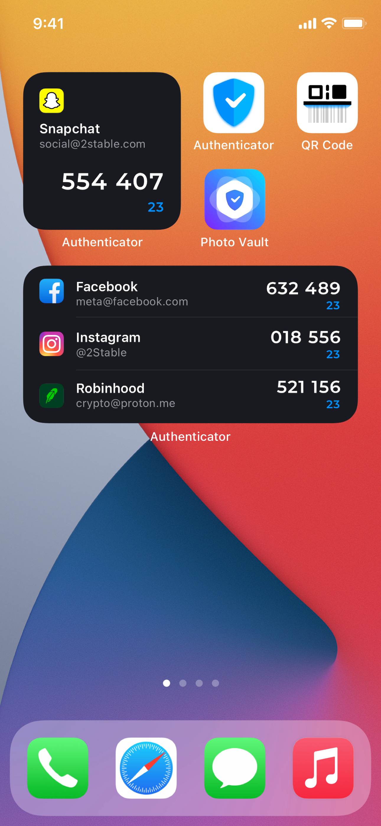 App di autenticatore di 2Stable media 5