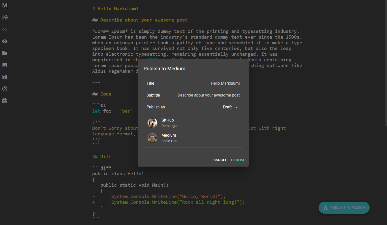 Markdium gallery image